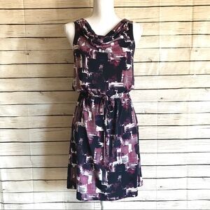 LOFT Purple Draped Dress